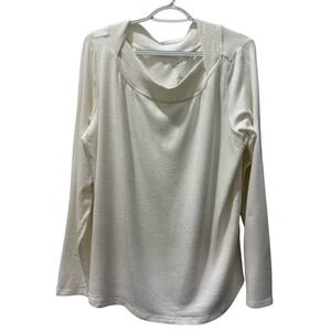 St. John's Bay Cream Long Sleeve Top size XL
